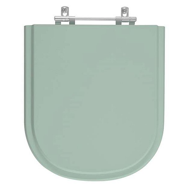 Tampa de Vaso Sanitário Poliéster Flox Verde Claro para bacia Fiori
