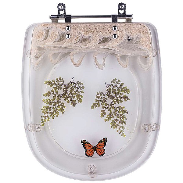 Tampa De Vaso Acrílico Etna Bege Claro Para Icasa 6lpf