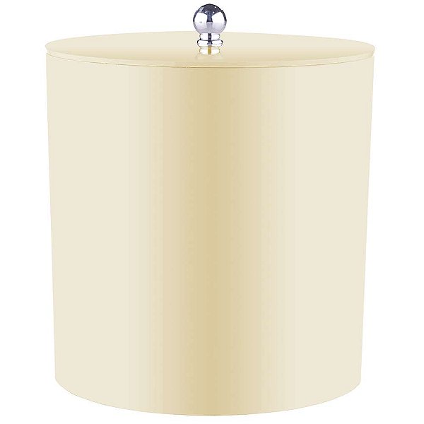 Lixeira para Banheiro Bege Claro 20 x 20cm - 6,2l