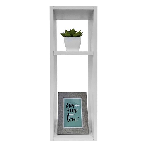 Mesa De Cabeceira Pequena 20x20x60cm Branco Quarto Sala