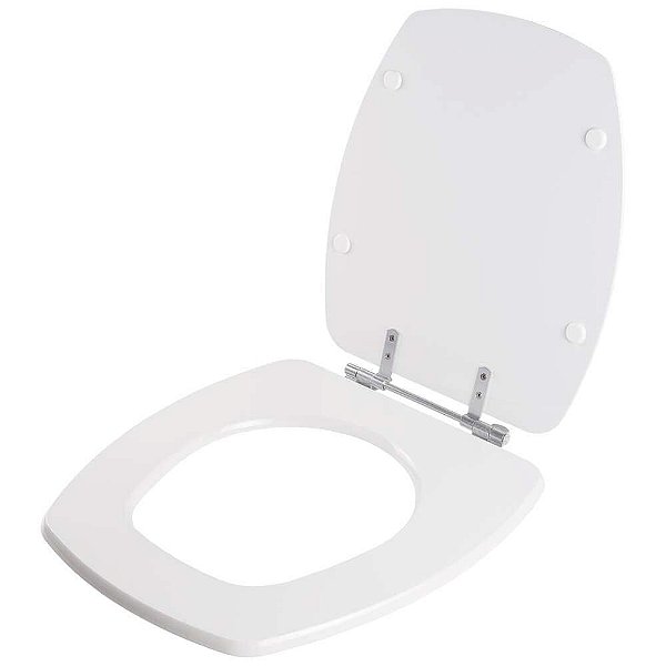 Tampa de Vaso Poliéster Arezzo Branco para bacia Japi