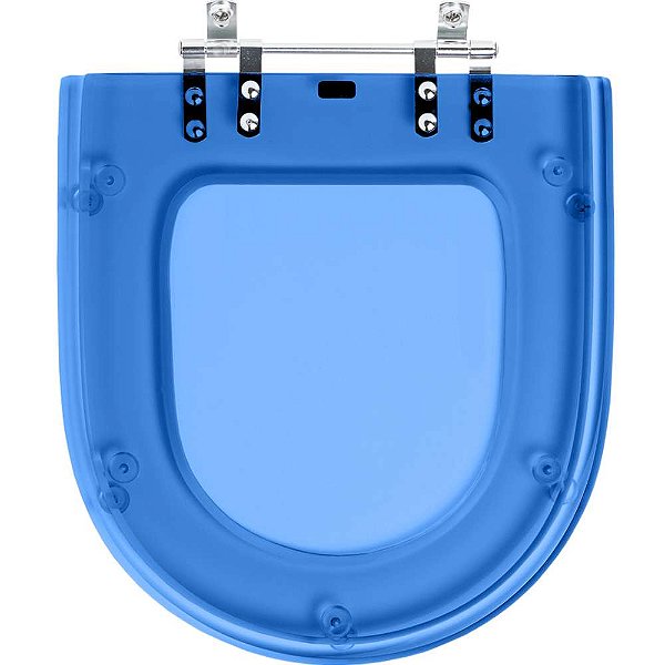Assento Sanitario Poliester Riviera Azul Transparente para vaso Celite