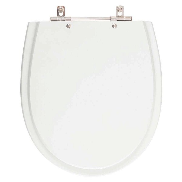 Tampa de Vaso Poliéster Polo Branco para bacia Hervy