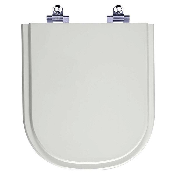 Assento Sanitário Laqueado Soft Close Etna Cinza Claro Para vaso Icasa