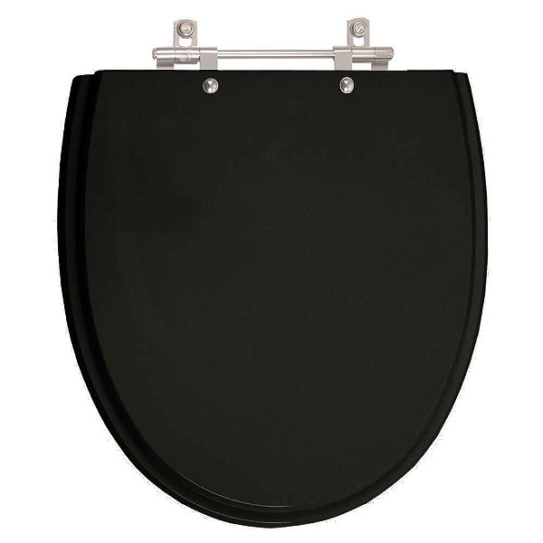 Assento Sanitário Laqueado Eros Preto para Vaso Incepa