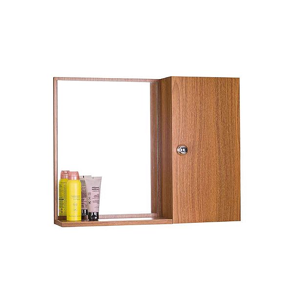 Espelho para Banheiro com Armário Freijó