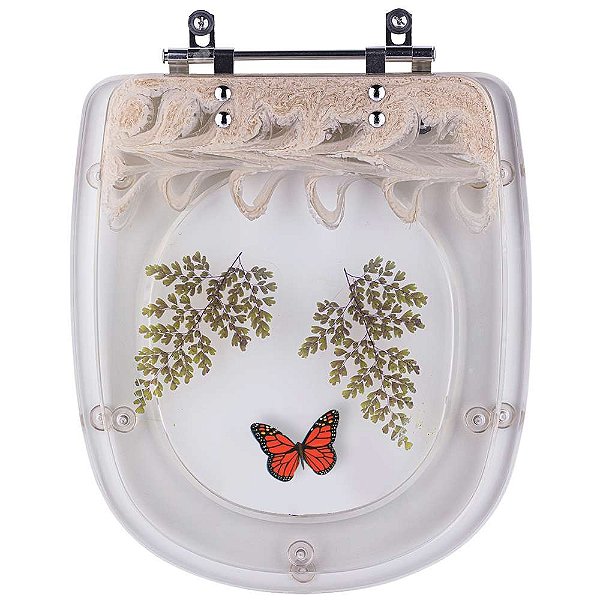 Tampa De Vaso Acrílico Decorada Sabatini Palha P/ Icasa 6lpf