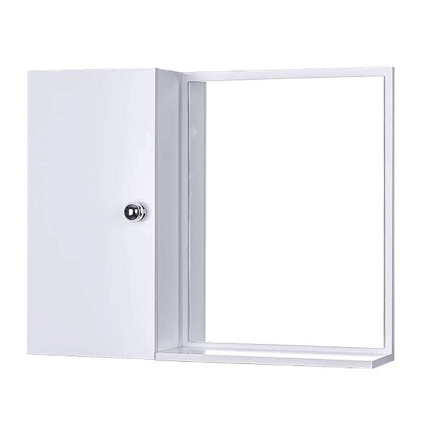 Armário para Banheiro com Espelho Branco (já vem montado)