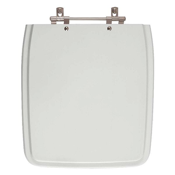 Tampa de Vaso Sanitário Poliéster Vila Rica Cinza Claro para bacia Icasa