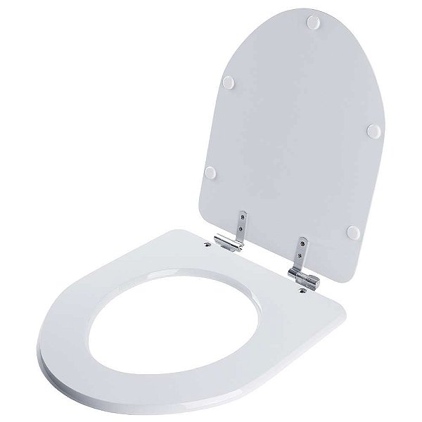 Tampa de Vaso Laqueado com Amortecedor Gunna Branco para vaso Eternit 6lpf