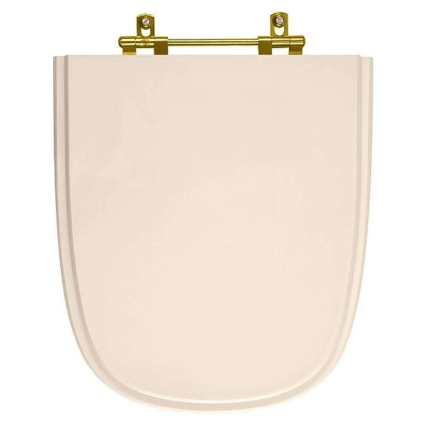 Tampa de Vaso Ibiza Shell para bacia Incepa Com Ferragem Dourada