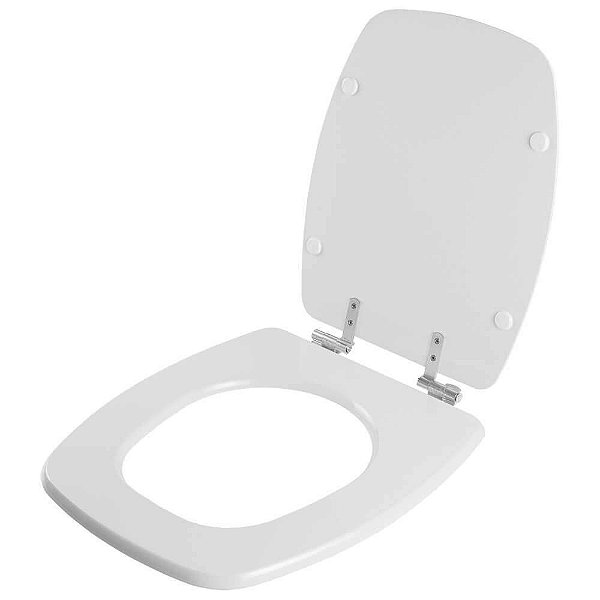 Tampa De Vaso Com Amortecedor Stylus Cinza Prata Para Celite