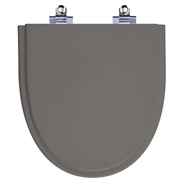 Assento Sanitário Laqueado Soft Close Studio Cinza Escuro para vaso Incepa