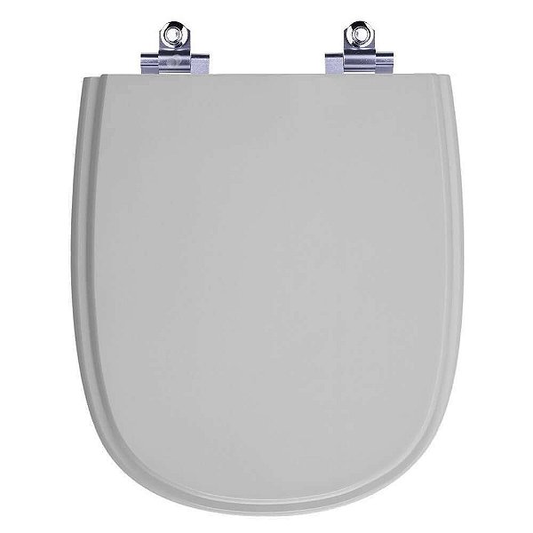 Tampa De Vaso Com Amortecedor Sabatini Cinza Claro para Icasa