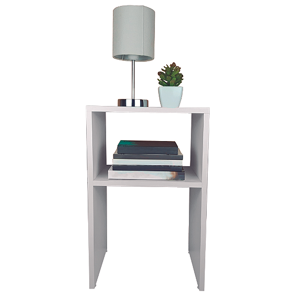 Mesa De Cabeceira Pequena 35x30cm Branca Quarto Sala