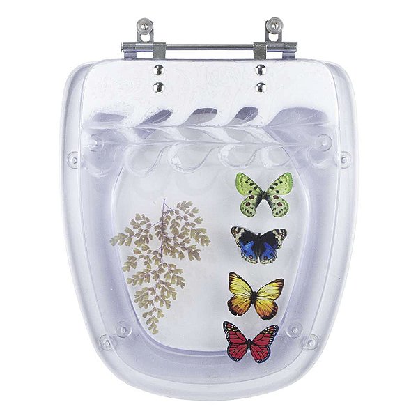 Tampa De Vaso Decorada 4 Borboletas Para Monte Carlo Deca