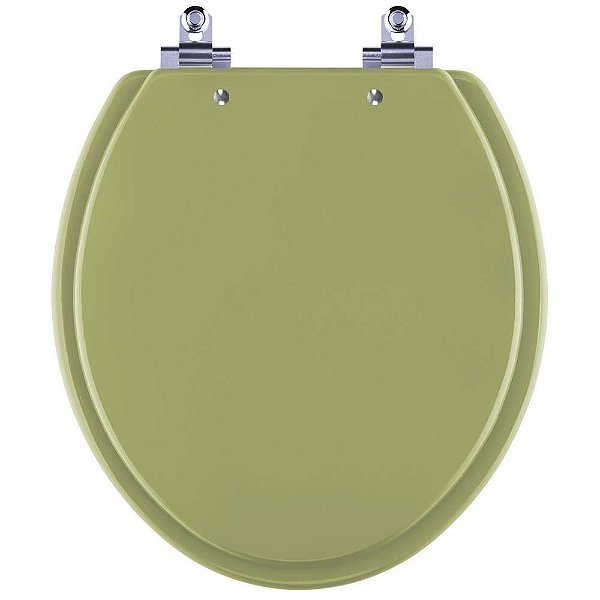 Assento Sanitário Laqueado Soft Close Azalea Verde Itapua para vaso Celite