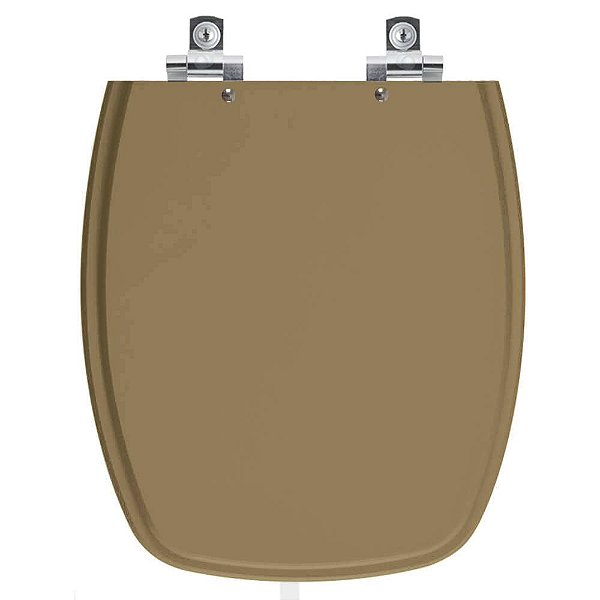 Assento Sanitário Laqueado Soft Close Stylus Amarelo Terra para vaso Celite