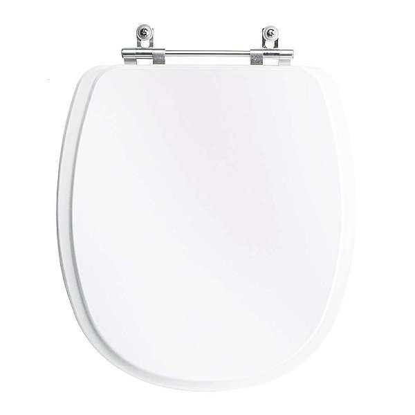 Tampa Vaso Sanitário Madeira Laqueada Aspen Branco para bacia Deca