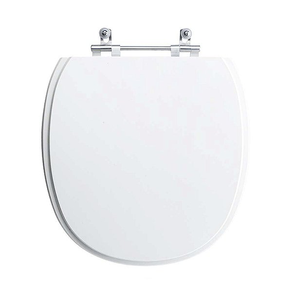 Tampa Vaso Sanitário Madeira Laqueada Massima Branco para bacia Incepa