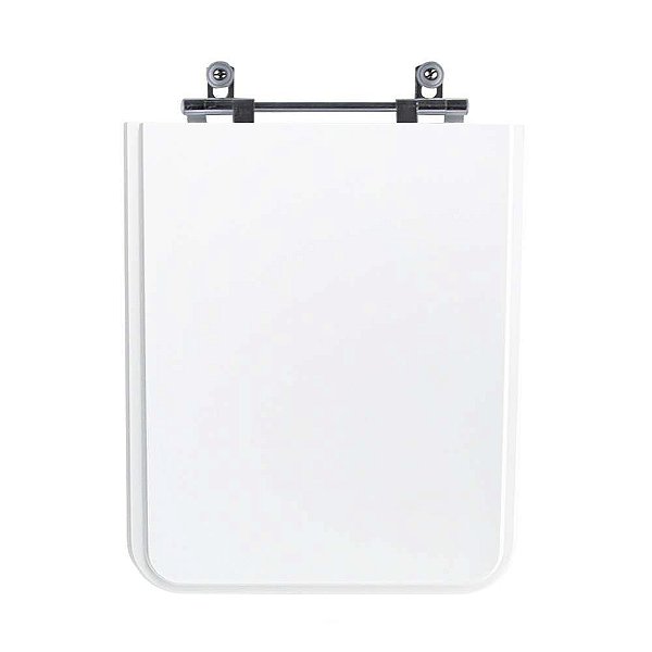 Tampa Vaso Sanitário Madeira Laqueada Square Branco para bacia Incepa