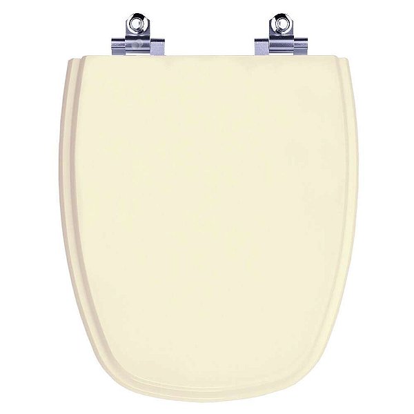 Tampa de Vaso Sanitário com Amortecedor Venice Bege Claro para bacia Belize