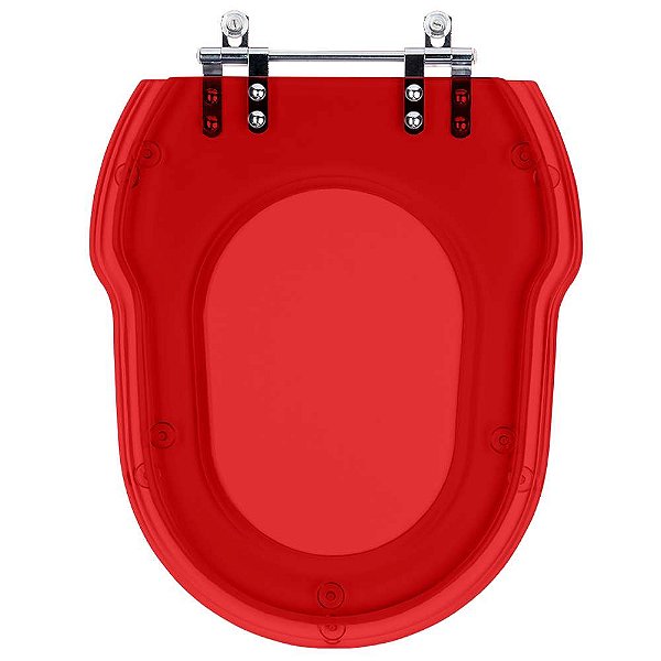 Tampa de Vaso Poliéster Hampton Vermelho Transparente para louça Incepa