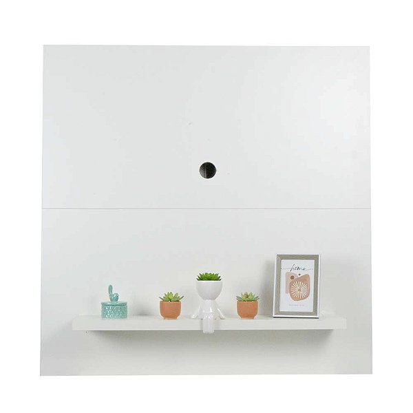 Painel para TV até 39 polegadas com 2 nichos Branco Austin 90cm