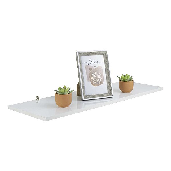 Prateleira Branca MDF 40 x 10cm Suporte L