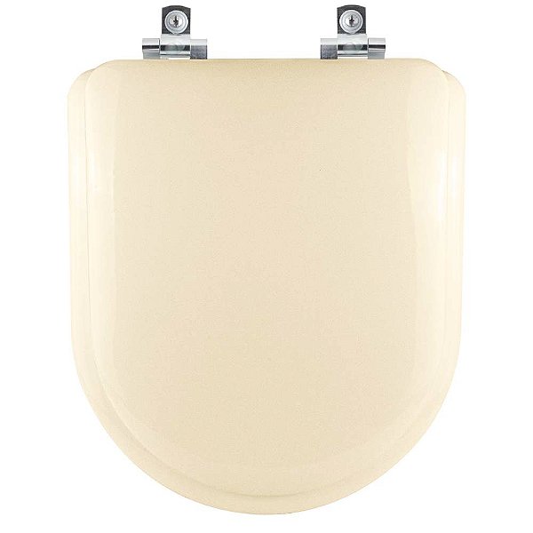 Tampa de vaso Almofadado Soft Close Carrara Bege Claro para bacia Deca