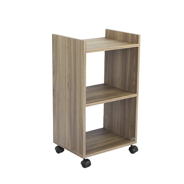 Estante Multiuso Freijó para Quarto Sala com Rodízio 40cm