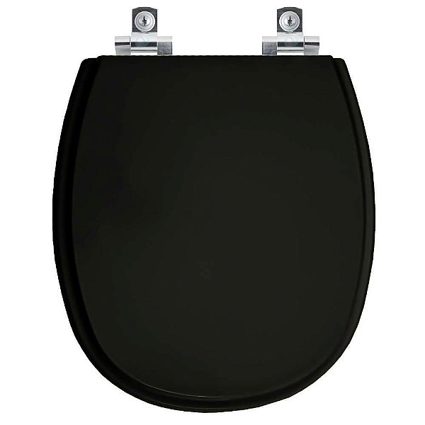 Assento Sanitário Soft Close Loren One Preto para vaso Lorenzetti