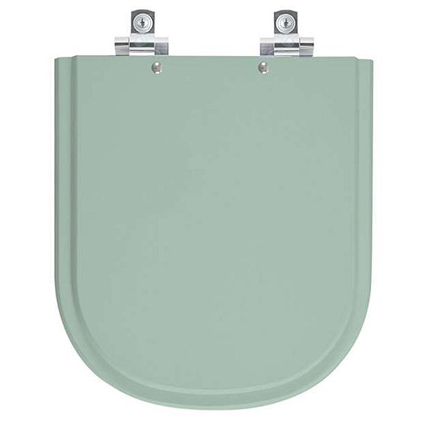 Assento Sanitário Soft Close Flox Verde Claro para vaso Fiori