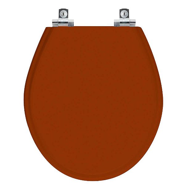 Assento Sanitário Soft Close Ravena Caramelo para vaso Deca