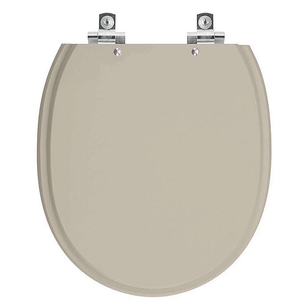 Assento Sanitário Soft Close Village Bege Saara para vaso Deca