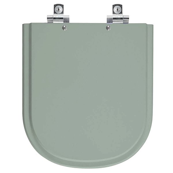 Assento Sanitário Soft Close Square Verde Claro para vaso Sanitex