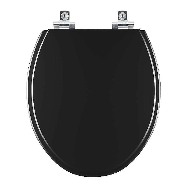 Assento Sanitário com Amortecedor Dream Ébano (Preto) para vaso Deca