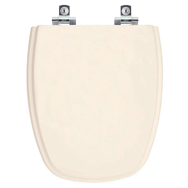 Assento Sanitário com Amortecedor Monte Carlo Amendoa  para vaso Deca