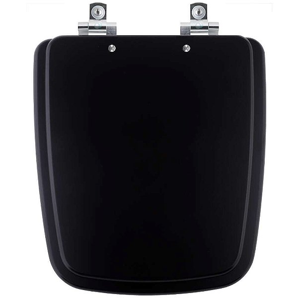 Tampa De Vaso Sanitario Com Amortecedor Boss Matte Black Preto Fosco Para Bacia Incepa