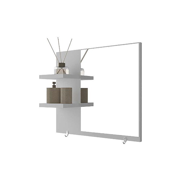 Armário para Banheiro com Espelho Lince Branco 40cm