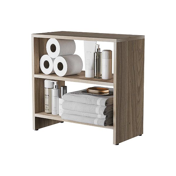 Gabinete Armário Organizador para Banheiro 50cm Freijó