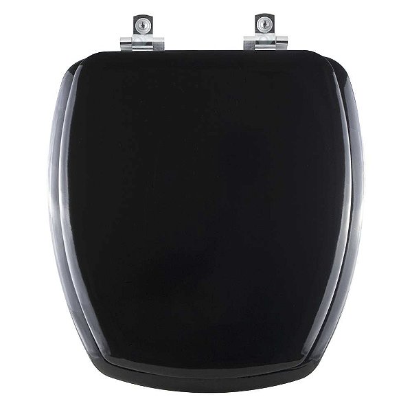 Tampa De Vaso Almofadado Soft Close Thema Preto para Incepa