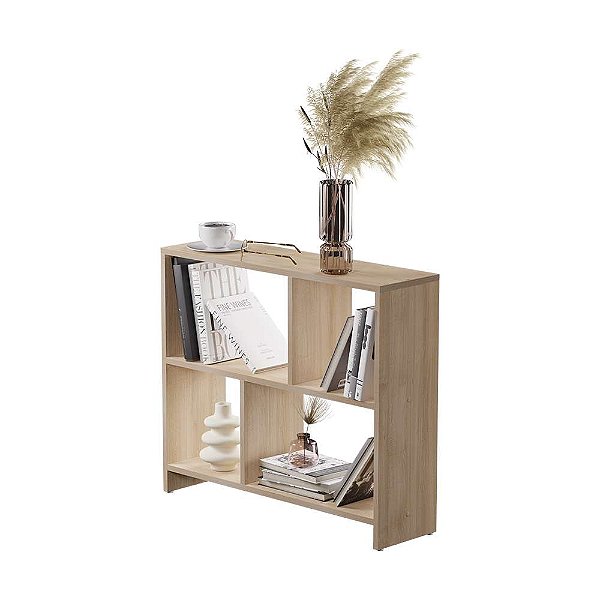 Estante para livro Armário Multiuso Organizador Livros Livreiro Carvalho