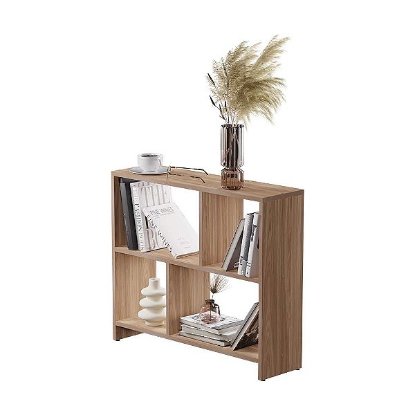 Estante para livro Armário Multiuso Organizador Livros Livreiro Freijó