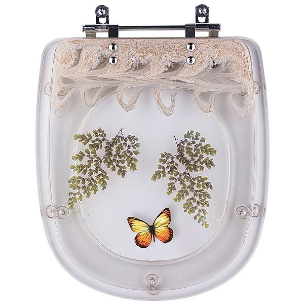 Tampa de Vaso Sanitário Sabatini Decorado Palha Para Icasa
