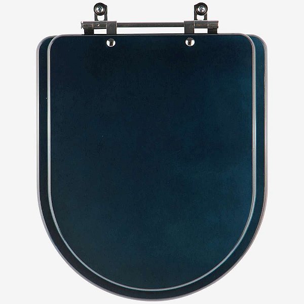 Assento Sanitário MDF Carrara Azul Degrade para vaso Deca