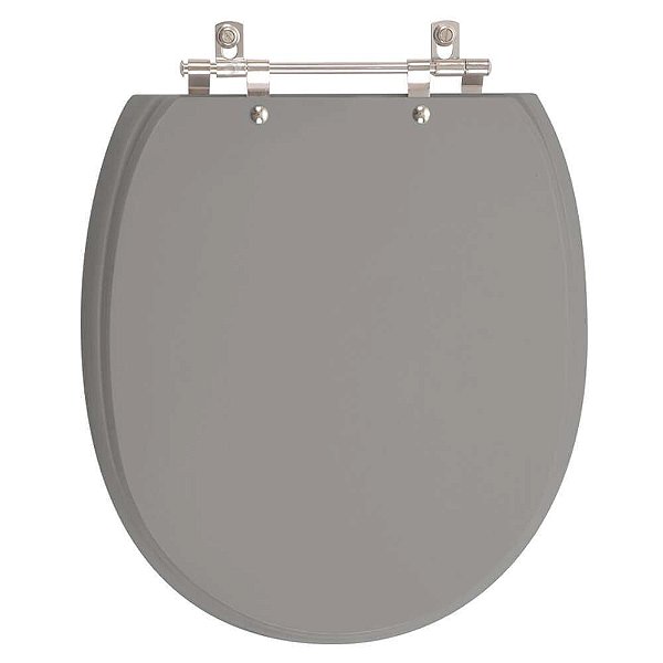 Assento Sanitário De Ville Cinza Vip para vaso Deca