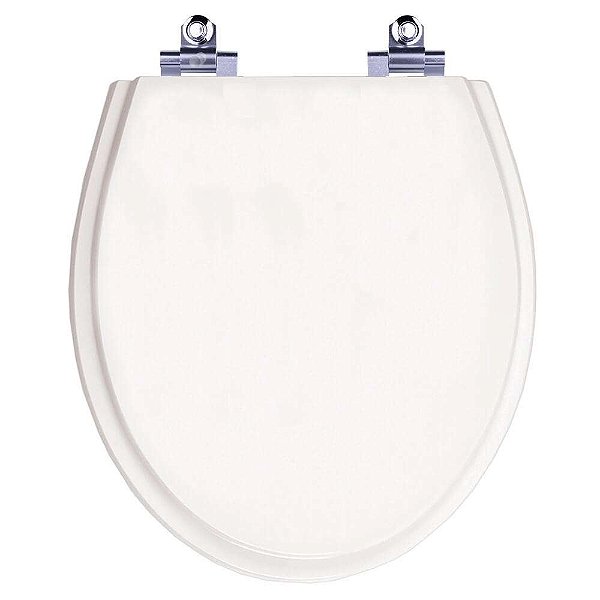 Assento Sanitário Laqueado Soft Close Ritz Branco para vaso Deca