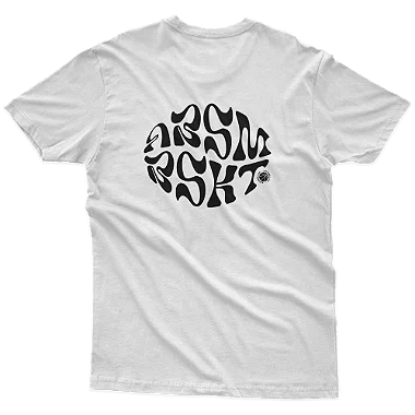 Camiseta Ecológica Abysmal "BSKT" Branca Oversized