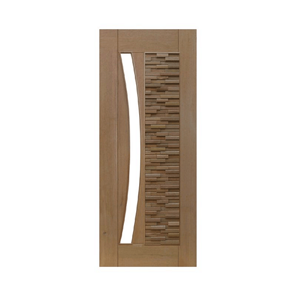 Porta Pivotante Mix para Vidro em Arco